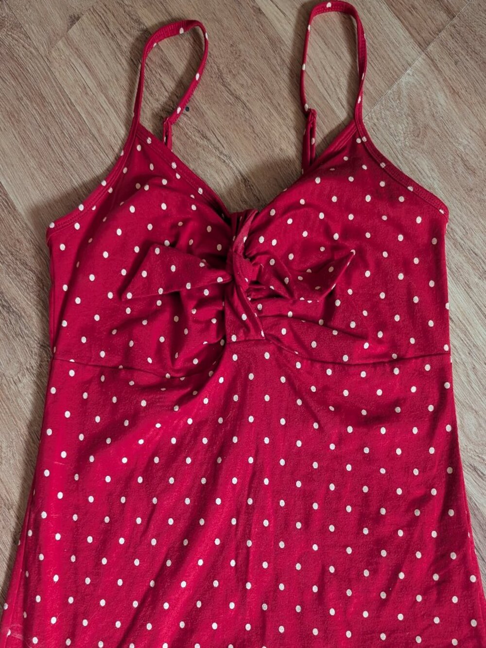 Retro Chic by Torrid Red Polka Dot Tie-Front Cami